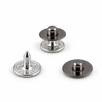 Хольнітен джинсовий 9.5 мм (нержавіючий) Темний Нікель, 50 шт hol-9-jeans-bn-50 фото