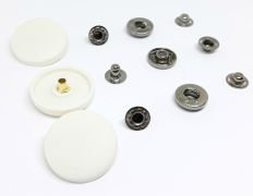 Кнопки пластикові 17 мм Білі, 50 шт kn-pl17 фото