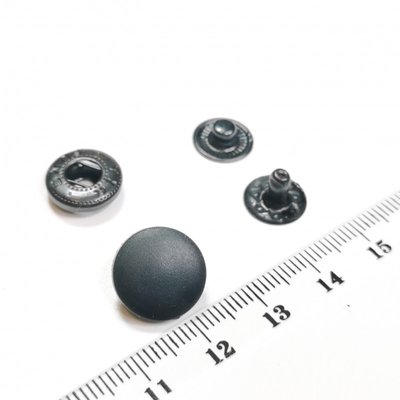 Кнопки пластикові 12.5 мм Чорні, 50 шт kn-pl12.5 фото