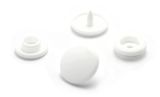 Кнопки пластикові Т8 12мм Білі, 100 шт kn-6 фото