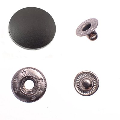 Кнопки пластикові 20 мм Чорні 1000 шт kn-pl20 фото