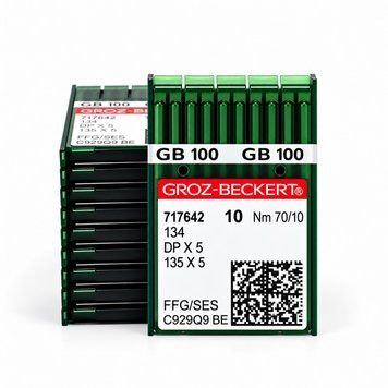 Голки GROZ-BECKERT для промислових швейних машин DPx5 135x5 70/10 FFG/SES