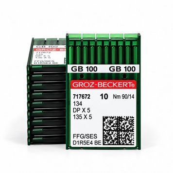 Иглы GROZ-BECKERT для промышленных швейных машин DPx5 135x5 90/14 FFG/SES