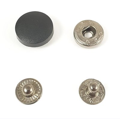 Кнопки пластиковые 17 мм Черные, 50 шт kn-pl17 фото